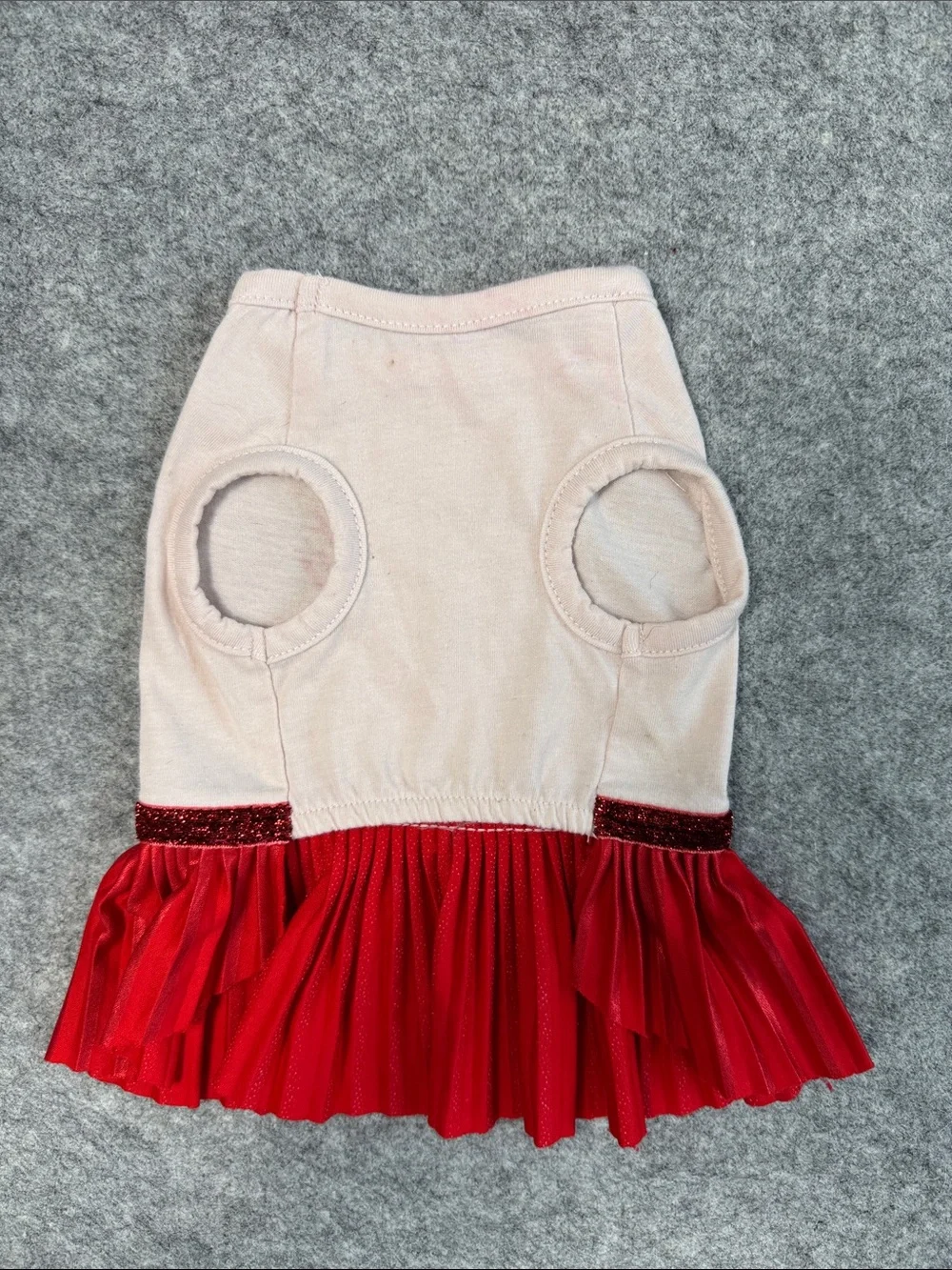 Lot of 3 Small Dog Dresses 5-10 lbs Nautical Red Ruffle Pet Clothes